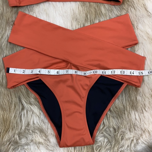 OYE Swimwear Lucette Coral Bikini Set, Small & Large - Picture 11 of 16